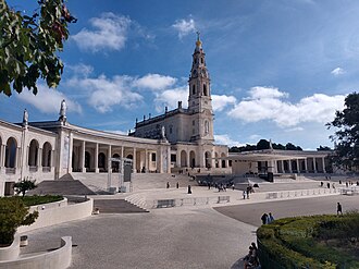 The Basilica of Our Lady of the Rosary in Fátima, Portugal