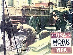 WPA employed 2 to 3 million unemployed at unskilled labor.