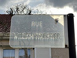 A Parisian street named for Faulkner