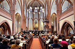 Good Friday service in a Lutheran church in Hanover, Germany, 2014