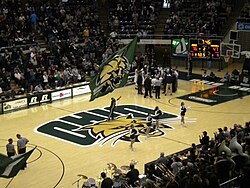 Ohio men's basketball facing off against the Marshall Thundering Herd at the Convocation Center in 2013