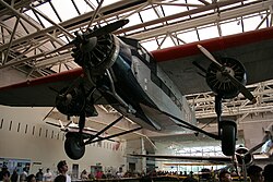 On display in The Smithsonian's National Air and Space Museum in Washington, D.C.