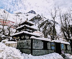 Muktinath temple in Mustang, Nepal, considered one of the focal pilgrimage places for liberation (moksha or nirvana)