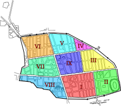 Fiorelli's plan of regiones