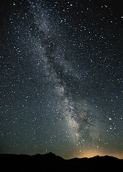 The Milky Way as seen from a dark site with little light pollution