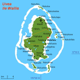 Map of the Wallis Islands