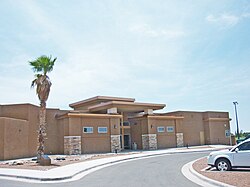 The new clubhouse at Desert Lakes Golf Course was constructed in 2007.