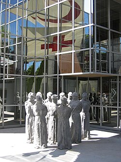 Entry to the International Red Cross and Red Crescent Museum in Geneva