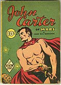 John Carter, as depicted on the cover of the Dell Big Little Book - John Carter of Mars (1940).