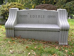 The grave of Gertrude Ederle