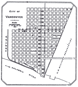 Vancouver map, 1888