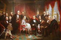 Washington Irving and his friends at Sunnyside