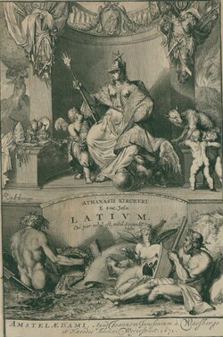 Frontispiece to Kircher's Latium.