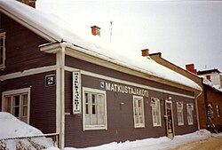 A former boarding house in Kajaani, Finland in 1989