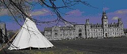 Tipi outside the Royal Military College of Canada