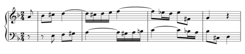 Duetto II from Clavier-Übung III by J. S. Bach