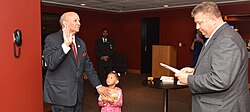 Judge Christopher Roberts Administers Oath of Office to Ohio NAACP President Tom Roberts