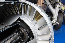Turbine inlet guide vanes of a turbojet