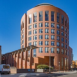 Huntsman Hall, the Wharton School's main building.