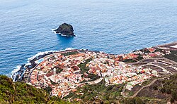 The town of Garachico, Tenerife, built on a lava delta formed during the 1706 eruption