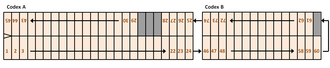Correct reading order of the pages within the codex