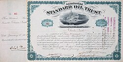 Share of the Standard Oil Trust, issued January 18, 1883[14]