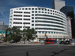 The newspaper's former building and newsroom in downtown Denver