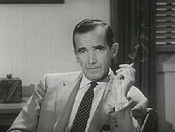Broadcast journalist Edward R. Murrow