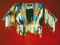 A traditional Nez Perce beaded shirt