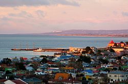 The County of Peebles and Cavenga are used as a breakwater for the harbour at Punta Arenas, 2023