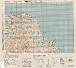 Map including the cape area (labeled as Fūki-kaku) (1944)