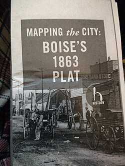 A pamphlet for a walking tour of Boise's original ten blocks