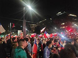 Celebrations for the triumph of the Rejection of a New Constitution in Chile, 4 September 2022.
