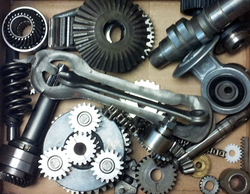 Various machine components used in mechanical engineering