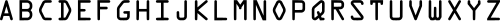 OCR-A unaccented capital letters