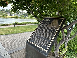 A plaque along the South Saskatchewan River in Saskatoon commemorates her upbringing in the city and the waterway's inspiration for her 1971 song "River".