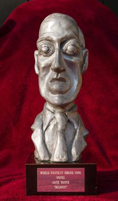 Bust of H. P. Lovecraft used as award trophy from inception through 2015