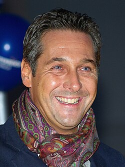 Heinz-Christian Strache, former leader of the Austrian hard Eurosceptic party FPÖ