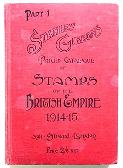 The cover of a 1914-15 edition of the "Part One" British Empire catalogue.
