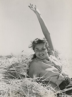 Bergman in a magazine photo shoot in the 1940s