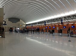Ticket counters at San Antonio International Airport