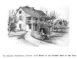 Kennedy Farmhouse, depicting Brown in his favorite spot in the yard, made posthumously in 1902