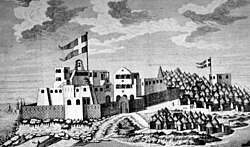 A contemporary depiction of Fort Christiansborg