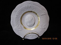 Decorative plate made of Nano concrete with High-Energy Mixing (HEM)