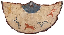 Cheyenne model tipi, buffalo hide, 1860