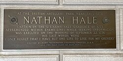 Yale Club plaque