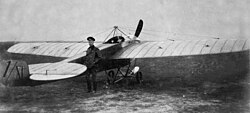 Pyotr Nesterov with the Nieuport IV.G he looped in 1913