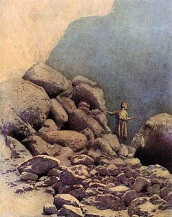Sindbad and the Valley of Diamonds, from the Second Voyage
