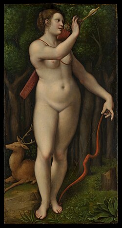 Diana as the Huntress, by Giampietrino
