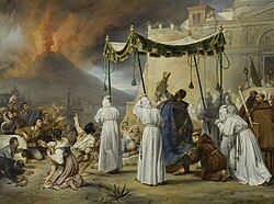 Procession of Saint Januarius During an Eruption of Vesuvius by Antoine Jean-Baptiste Thomas, 1822